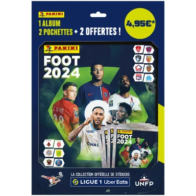 Panini - Panini Foot 2024 Ligue 1 Uber Eats Stickers Album 4 Pochettes -www.lsj-collector.fr