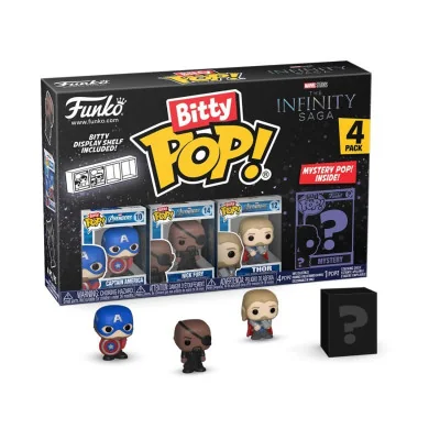 Funko - Marvel Bitty Pop Captain America 4pk - arrivage août 2024 -www.lsj-collector.fr