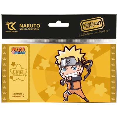 Cartoon Kingdom - Naruto Shipudden Golden Ticket Chibi Naruto X10 -www.lsj-collector.fr