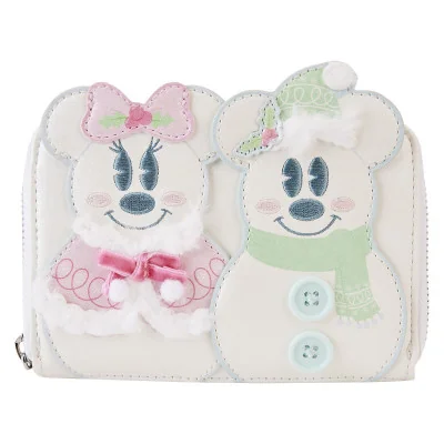 Loungefly - Disney Loungefly Portefeuille Mickey And Minnie Pastel Snowman -www.lsj-collector.fr