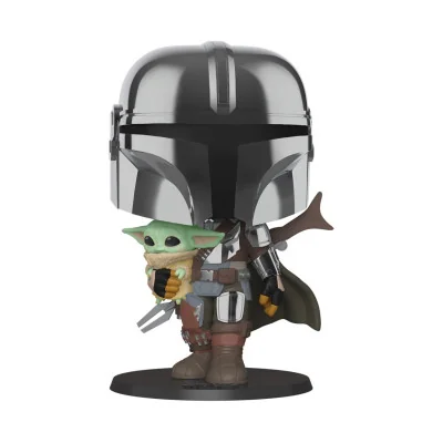 Funko - SW Star Wars Pop Mandalorian Mandalorian With Chrome Armor 25cm -