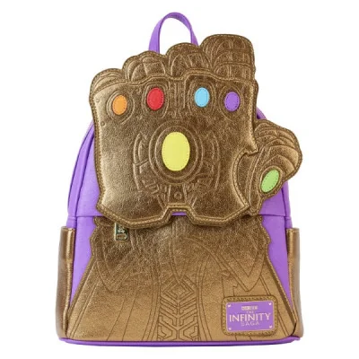 Loungefly - Marvel Loungefly Mini Sac A Dos Shine Thanos Gauntlet -