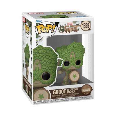 Funko - Marvel Pop We Are Groot Captain America -www.lsj-collector.fr