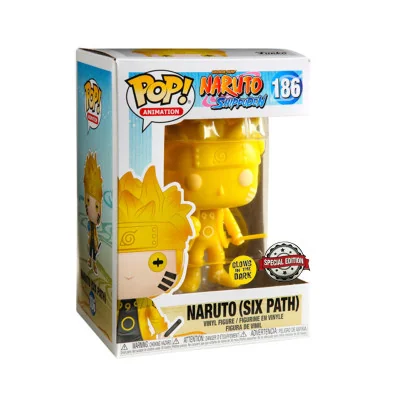 Funko - Naruto Pop Naruto Sixpath Yellow Glow In The Dark Exclu -