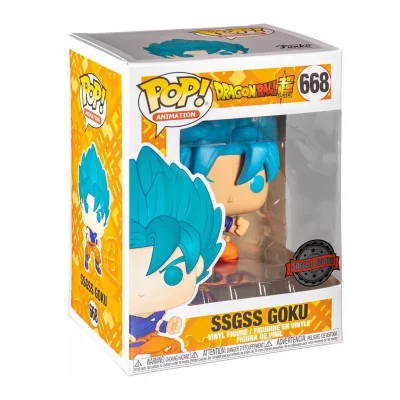 Funko - DBZ Pop Dragon Ball Super Ssgss Son Goku Exclu -