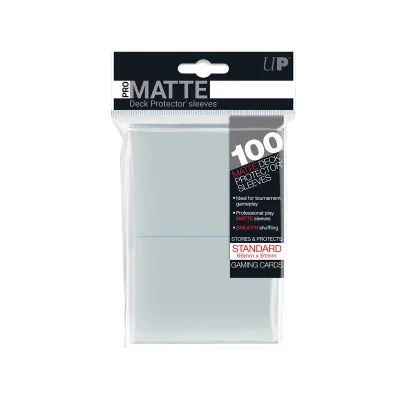 ULTRAPRO - Ultrapro Deck Protector Sleeves Pro-Matte Blanc Paquet 100Pcs -