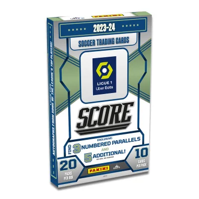 Panini - Panini Scoccer Trading Card Score Ligue 1 23-24 Boite 20 Pochettes 10 Cartes -www.lsj-collector.fr