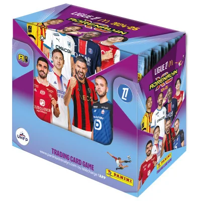 Panini - Foot Panini Adrenalyn Ligue 1 Mcdo 24-25 Boite De 50 booster - arrivage septembre 2024 -