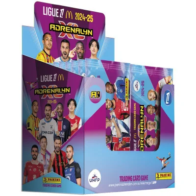 Panini - Foot Panini Adrenalyn Ligue 1 Mcdo 24-25 Boite De 50 booster - arrivage septembre 2024 -www.lsj-collector.fr