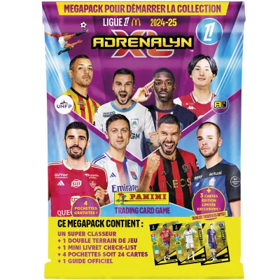 Panini - Foot Panini Adrenalyn Ligue 1 McDo 24-25 Starter Pack Classeur + Goodies - arrivage septembre 2024 -www.lsj-collector.