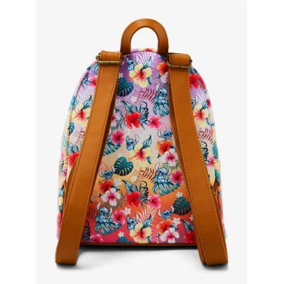 Loungefly Disney Stitch fleurs tropicale - Mini sac a dos - Import Octobre