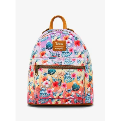 Loungefly Disney Stitch fleurs tropicale - Mini sac a dos - Import Octobre