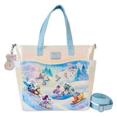 Loungefly - Mickey and Friends Winter Wonderland scene - sac à dos convertible - précommande octobre