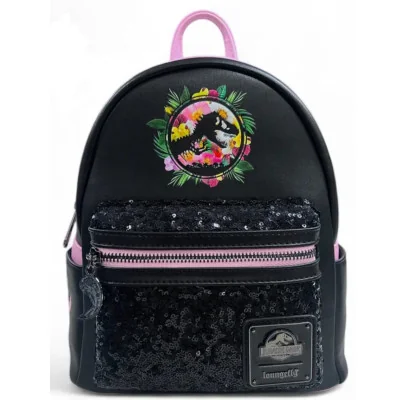 Loungefly Jurassic Park sequin pink floral - Sac a dos - Import Octobre