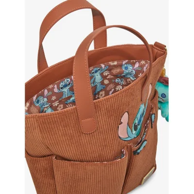 Loungefly Disney Lilo et Stitch velour côtelé - Tote bag sac à main - Import Novembre