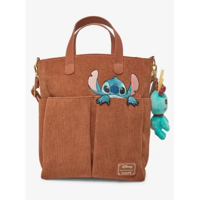 Loungefly Disney Lilo et Stitch velour côtelé - Tote bag sac à main - Import Novembre