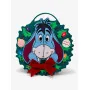 Our Universe Disney Winnie the Pooh Eeyore Holiday Wreath Convertible Light-Up Backpack - import