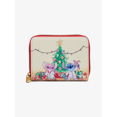 Loungefly Disney Stitch et Angel Holiday Tree - portefeuille - Import Novembre