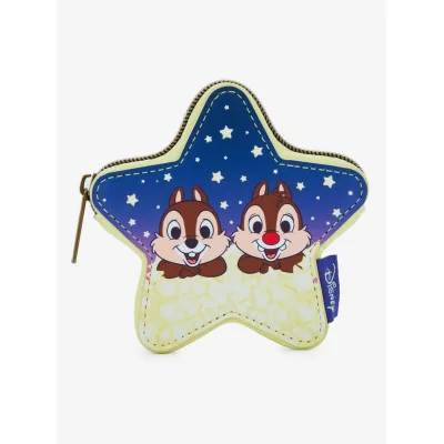 Loungefly Disney Chip 'N' Dale Star Coin Pouch - import