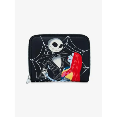 Loungefly The Nightmare Before Christmas Jack & Sally Spiderweb - Portefeuille - Import Novembre