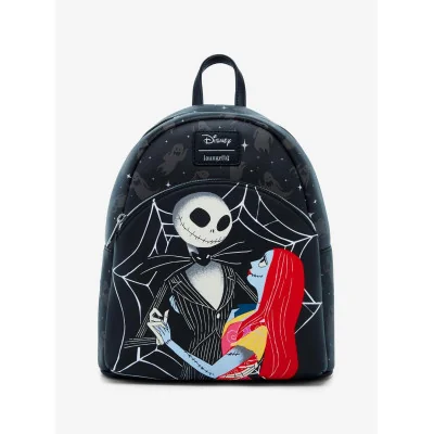 Loungefly The Nightmare Before Christmas Jack & Sally Spiderweb - Sac a dos - Import Novembre