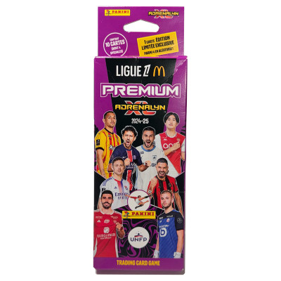 Panini - Foot Panini Adrenalyn Ligue 1 Mcdo 24-25 Blister 1 Poch Premium 10 Cartes - arrivage octobre 2024 -