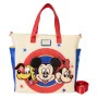 Loungefly disney loungefly mini sac a dos convertible mickey and friends - mini sac a dos