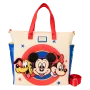 Loungefly disney loungefly mini sac a dos convertible mickey and friends - mini sac a dos