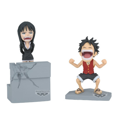 Banpresto - One Piece WCF Log Stories Monkey D Luffy & Nico Robin 10cm W125 - arrivage juillet 2025 -