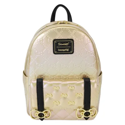 Hello Kitty Loungefly Mini Sac A Dos 50Th Anniv Metallic Gold - arrivage novembre 2024