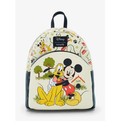 Loungefly Disney Mickey Mouse & Pluto Sac à dos - Préco Décembre 2024