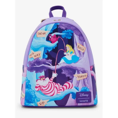 Loungefly Disney Alice In Wonderland Alice & Cheshire Cat Sac à dos - Préco Décembre 2024