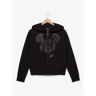 Disney Mickey Mouse Ears Women's Knit Zip Sweatshirt à capuche taille XL - Préco Janvier 2025