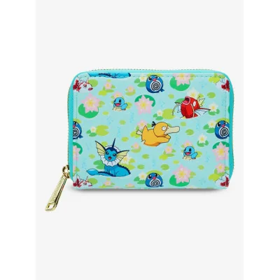 Loungefly Pokémon Water Type Lily Pad Allover Print Small portefeuille - Préco Février 2025