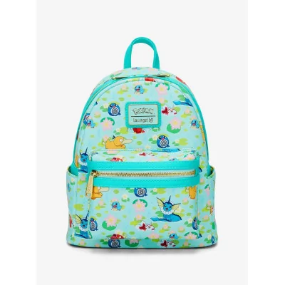 Loungefly Pokémon Water Type Lily Pad Allover Print Sac à dos - Import Février 2025