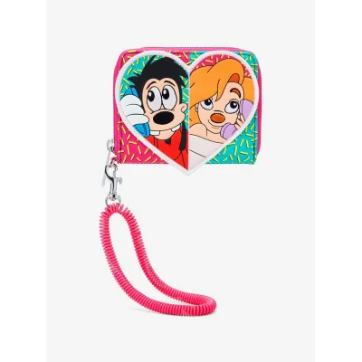 Loungefly Disney A Goofy Movie Max & Roxanne Split Heart Small portefeuille - Préco Mars 2025