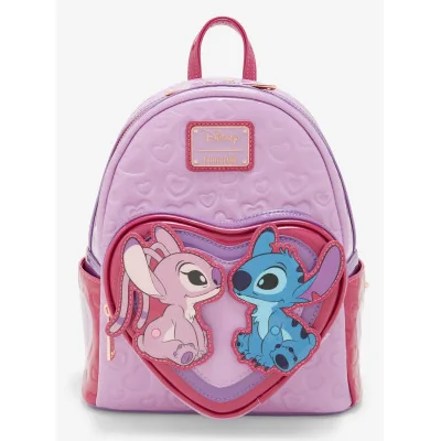 Loungefly Disney Lilo & Stitch Angel & Stitch Heart Moving Sac à dos - Préco Février 2025