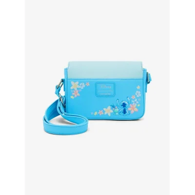 Loungefly Disney Stitch & Scrump Flowers Crossbody Bag - Préco Janvier 2025