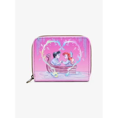 Loungefly Disney The Little Mermaid Kiss The Girl Mini Zipper Wallet - Préco Janvier 2025