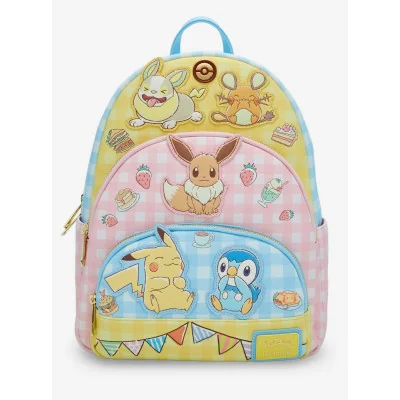 Loungefly pokemon cafe triple pocket - sac à dos - précommande janvier