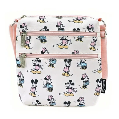 Loungefly Disney Mickey Minnie AOP - Besace nylon - arrivage janvier