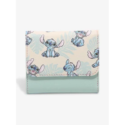 Loungefly Disney Lilo & Stitch Tropical Leaves portefeuille - import mars