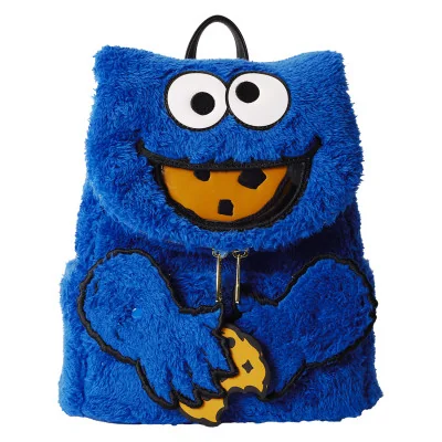 Loungefly Seasame Street Cookie Monster Plush sac à dos