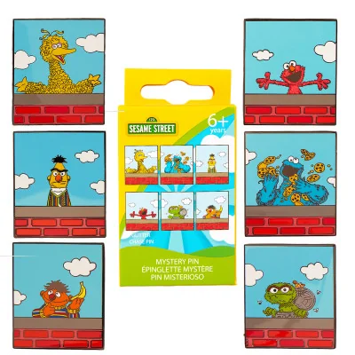 Loungefly sesame street mystery box pins asst 12pcs - pins