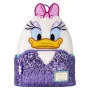 Loungefly Disney Daisy 85TH Anniversary Daisy Duck Plush Sequin sac à dos - précommande mars