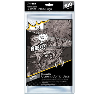 Ultrapro comics bags current refermable pack de 100 - protection carteUP82225.jpg0074427822255