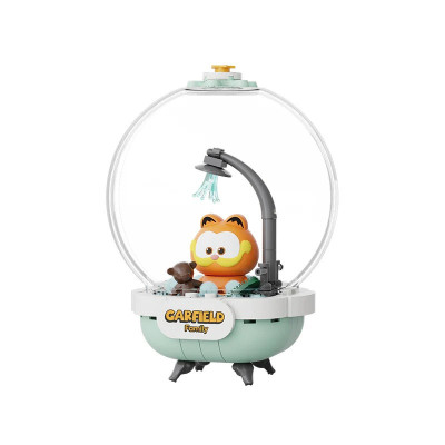Pantasy garfield crystal ball series pantasy garfield cozy bath 13cm - diorama - préco février 2025PTY86802.jpg6973817322334