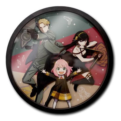 Cartoon kingdom spy x family kaiga decoration murale en bois 20cm - golden poster / poster 3dCKKASXF01.jpg3760375866935