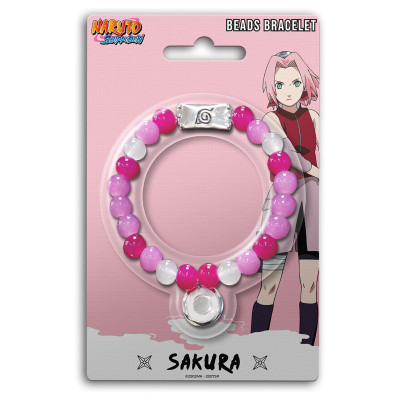 Cartoon kingdom naruto shippuden bracelet perles verre sakura x5 pièces - badge / braceletCKBBNS03.jpg3760375866102