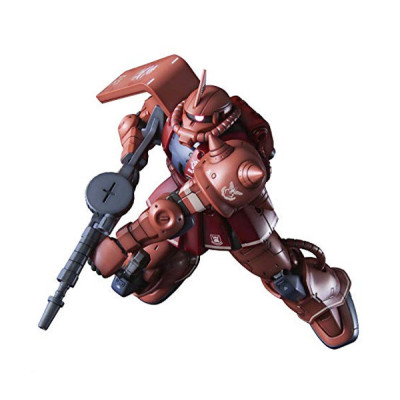 Bandai hobby gundam gunpla hg 1/144 024 ms-06s zaku ii char aznable's mobile suit red comet ver - hg 1/144 high grade - préco av